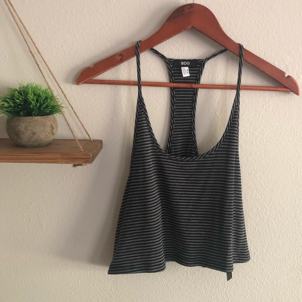 BDG Cropped Stripped Tank